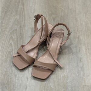 Elegant Nude Strappy Sandals